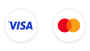 Logo Visa oraz Mastercard